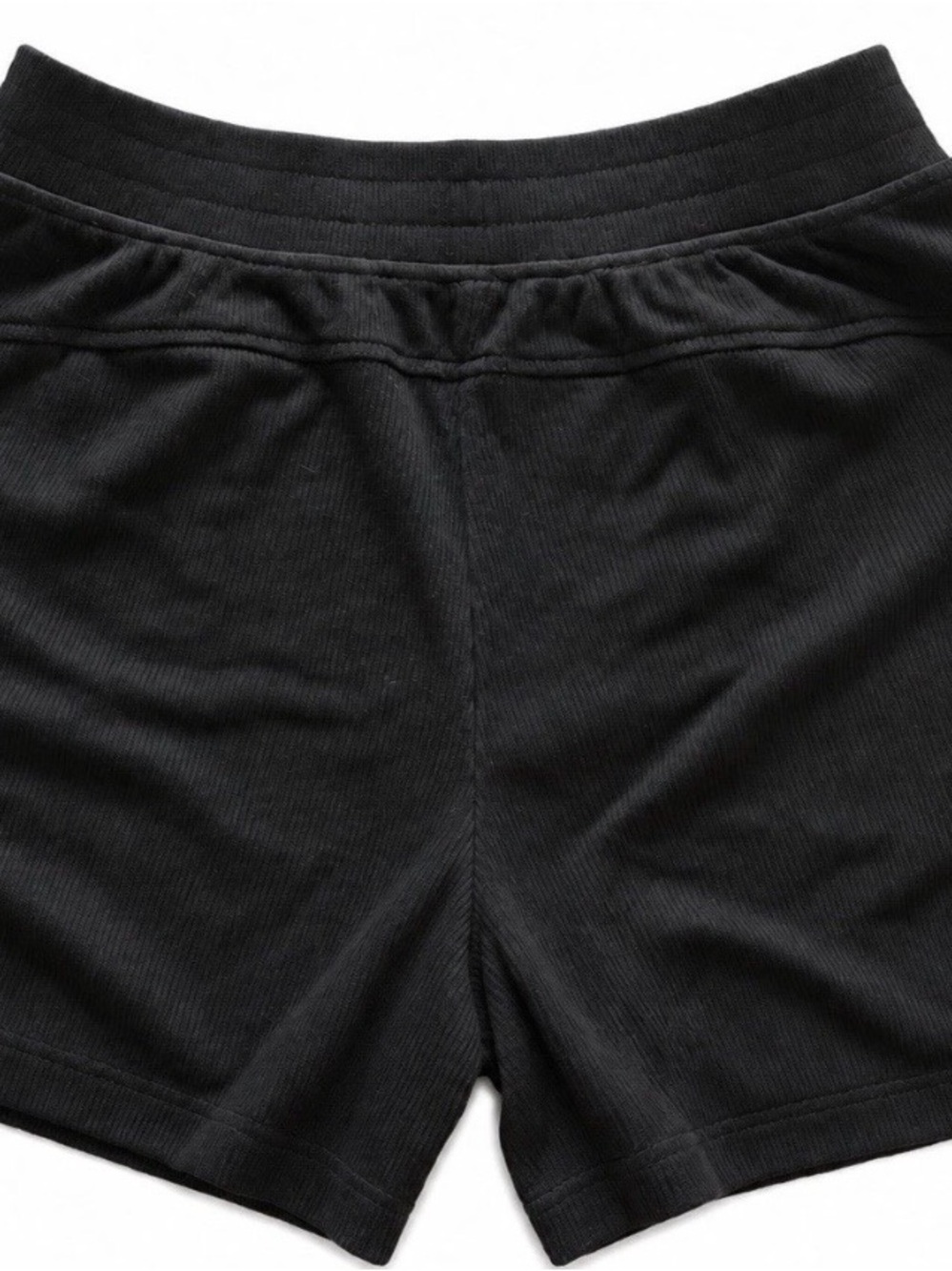 VICTORIA’S SECRET VSX Shorts S Black Ribbed Modal Pockets